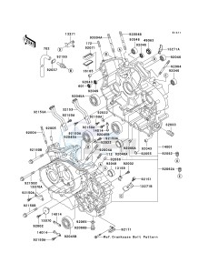 VN 1500 E [VULCAN 1500 CLASSIC] (E2-E6) [VULCAN 1500 CLASSIC] drawing CRANKCASE -- VN1500-E2 - E4- -