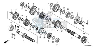 CRF150RBE CRF150RB Europe Direct - (ED) drawing TRANSMISSION