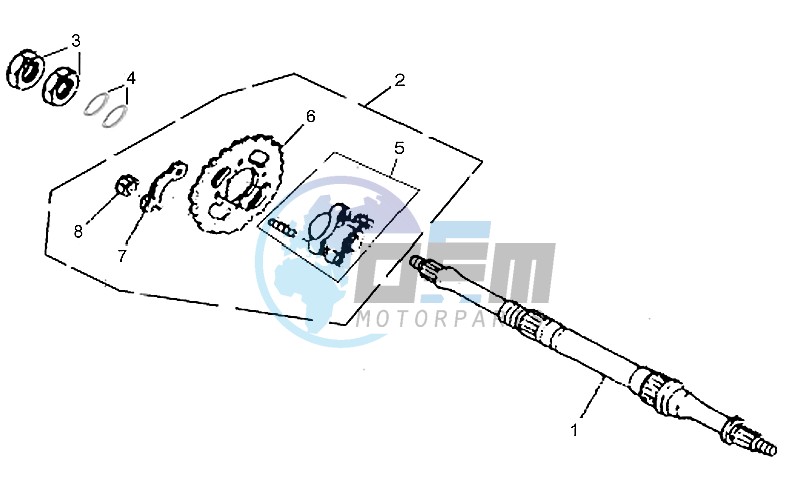 Rear axle