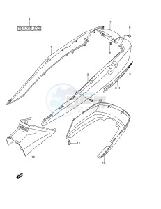 AN400 (E2) Burgman drawing FRAME COVER (MODEL K4)