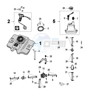 FIGHT 3 AX drawing TANK AND PUMP PAIOLI FUEL PUMP