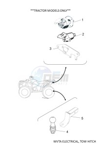 YFM700FWAD GRIZZLY 700 EPS (BDEA) drawing WVTA ELECTRICAL, TOW HITCH