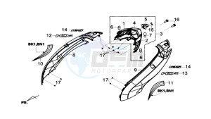 HD 2 125 drawing MOTOR COWLING L / R / TAIL LIGHT