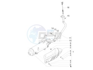 Medley 125 4T ie ABS (EMEA) drawing Silencer