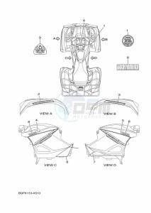 YFM700FWBD KODIAK 700 EPS (BGFM) drawing GRAPHICS