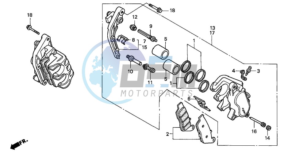 FRONT BRAKE CALIPER