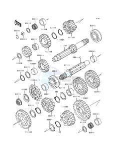 ZX 750 J [NINJA ZX-7] (J1-J2) [NINJA ZX-7] drawing TRANSMISSION