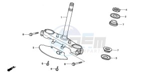 NX650 500 DOMINATOR drawing STEERING STEM