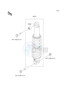 KL 250 G [SUPER SHERPA] (G4-G8 G8 CAN ONLY) [SUPER SHERPA] drawing SHOCK ABSORBER-- S- -