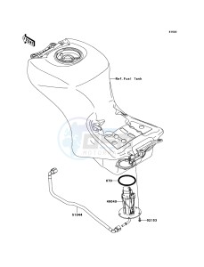 ZZR1400_ABS ZX1400DBF FR GB XX (EU ME A(FRICA) drawing Fuel Pump