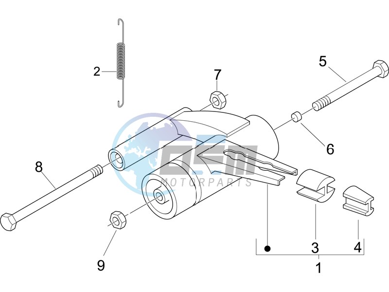 Swinging arm