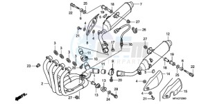 CBF1000TA Europe Direct - (ED / ABS) drawing EXHAUST MUFFLER