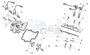 Tuono 1000 v4 R Std APRC drawing Valves cover