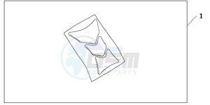 CBR600RA9 E / ABS MME drawing TANK PAD HRC LOGO