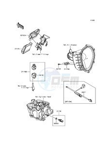 KX250F KX252AHF EU drawing Fuel Injection