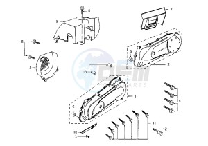 TREKKER - 50 cc drawing CRANKCASE COVER