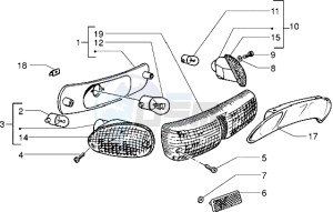 NRG 50 Extreme ZAPC220-210 drawing Rear tail lamp