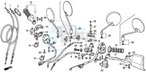 NX500 DOMINATOR drawing SWITCH/CABLE