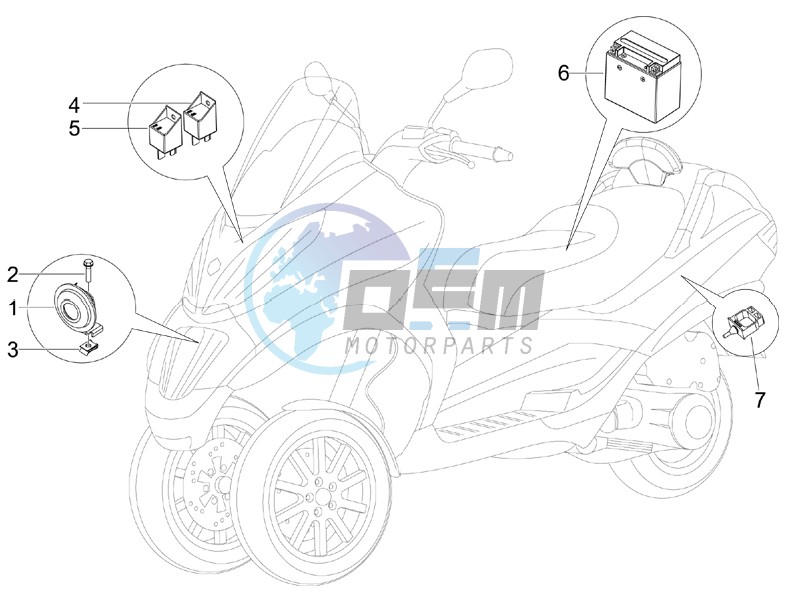 Remote control switches - Battery - Horn