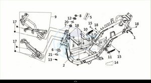 JOYRIDE S 125 (LF12W4-EU) (M1) drawing FRAME BODY