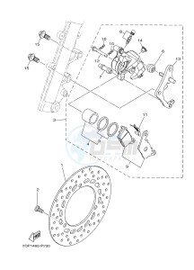 GPD150A GPD150-A NMAX 150 (BV41) drawing FRONT BRAKE CALIPER