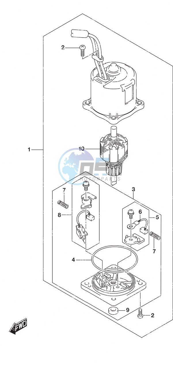 PTT Motor w/Transom (X or XX)