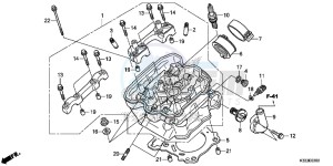 CBR300RF CBR300R Europe Direct - (ED) drawing CYLINDER HEAD