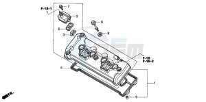 CBR900RR drawing CYLINDER HEAD COVER