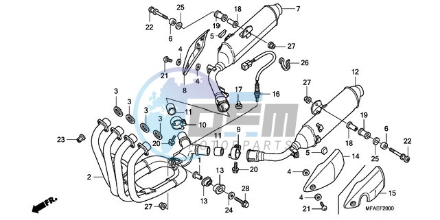 EXHAUST MUFFLER