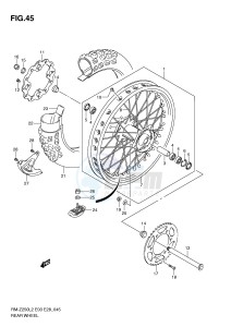 RM-Z250 (E03) drawing REAR WHEEL