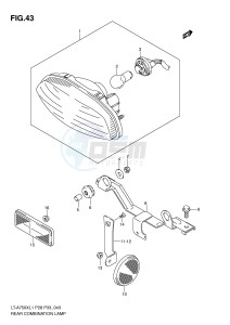 LT-A750X (P28-P33) drawing REAR COMBINATION LAMP (LT-A750XL1 P28)