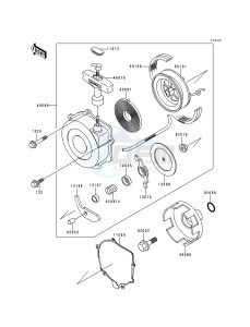 KLF 220 A [BAYOU 220] (A5-A9) [BAYOU 220] drawing RECOIL STARTER