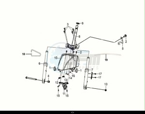 MIO 50I (FS05W2-NL) (E5) (M1) drawing FRONT FORK