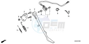 VT750CA9 Australia - (U / SPC) drawing SIDE STAND