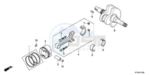 SH300AC drawing CRANKSHAFT/PISTON