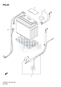 SFV650 (E3-E28) Gladius drawing BATTERY (SFV650L1 E28)