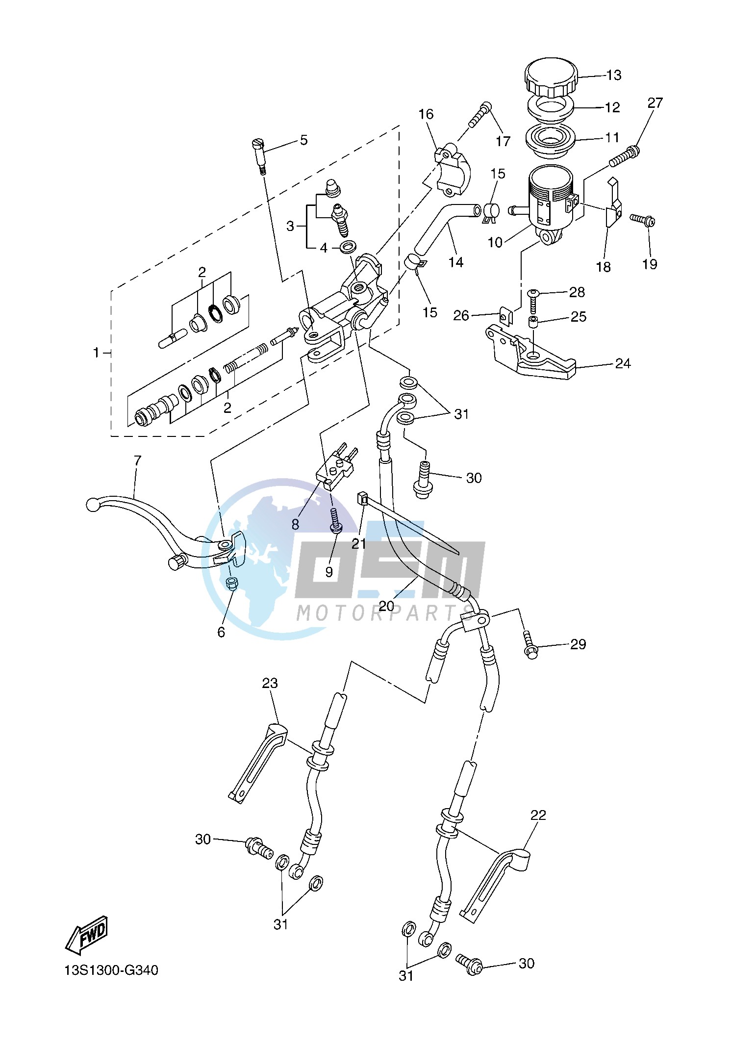 FRONT MASTER CYLINDER