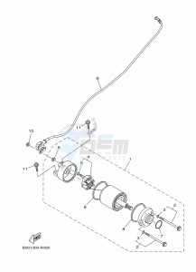 XSR900 MTM850 (BAEE) drawing STARTING MOTOR