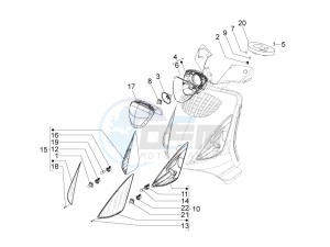 ZIP 100 4T NOABS E2-E3 (APAC) drawing Front headlamps - Turn signal lamps