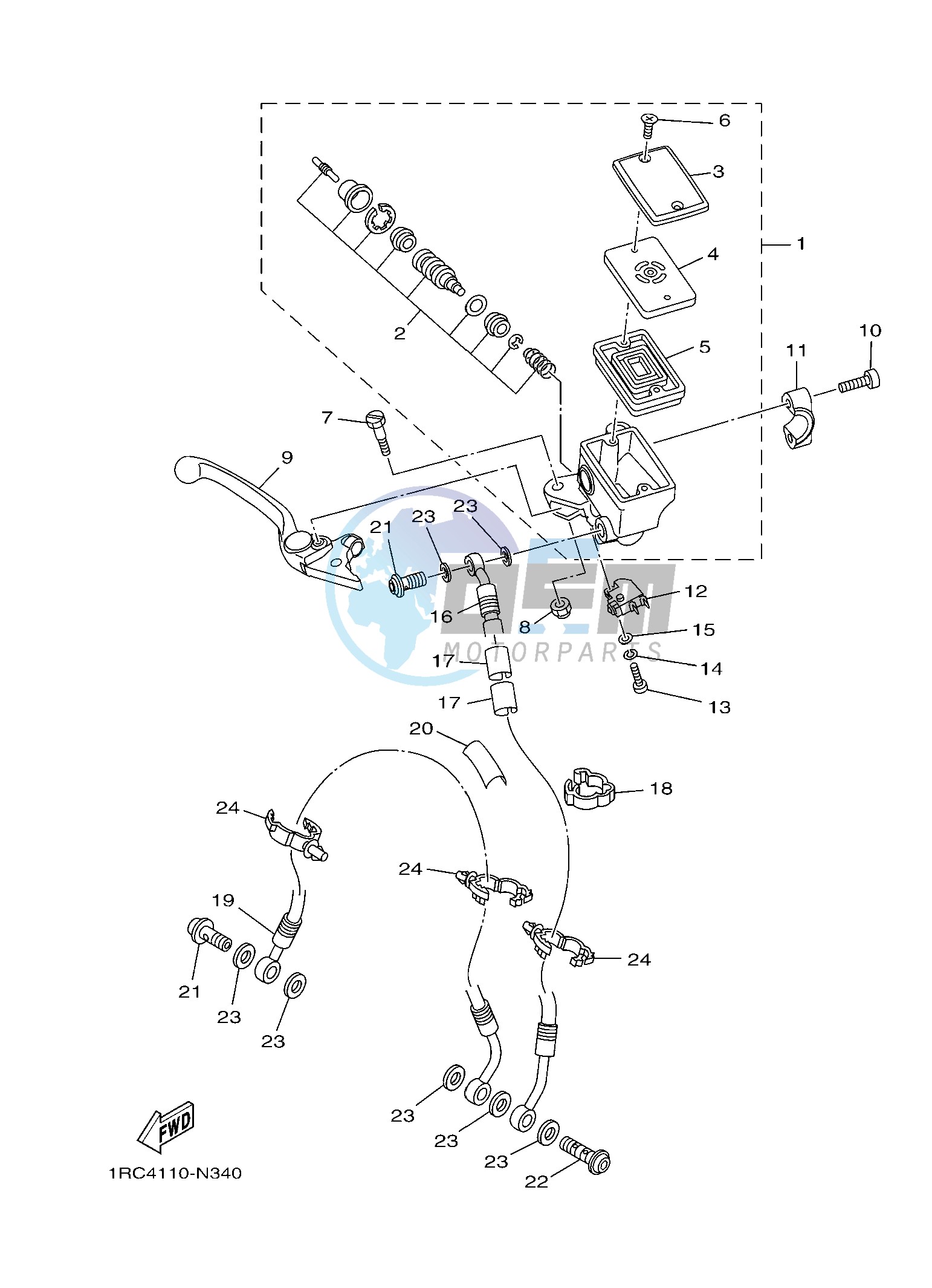 FRONT MASTER CYLINDER