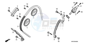 CB600F9 Spain - (SP / 25K) drawing CAM CHAIN/TENSIONER