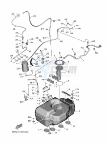 YXF850ES YX85FPSP (BARM) drawing FUEL TANK