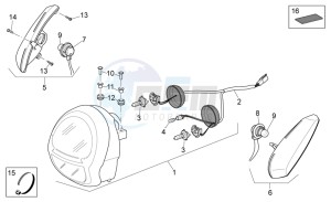 Scarabeo 400-492-500 Light drawing Head lamp