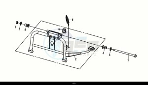 SYMPHONY ST 125 LC (XL12WW-EU) (E5) (M1) drawing MAIN STAND