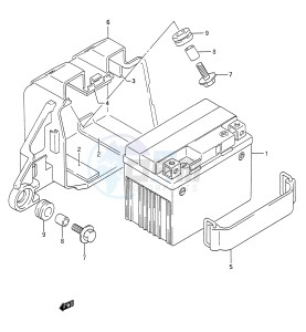 TS200R (E28) drawing BATTERY