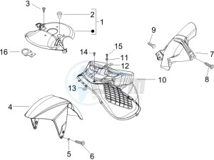 Runner 125 VX 4t drawing Wheel housing - Mudguard