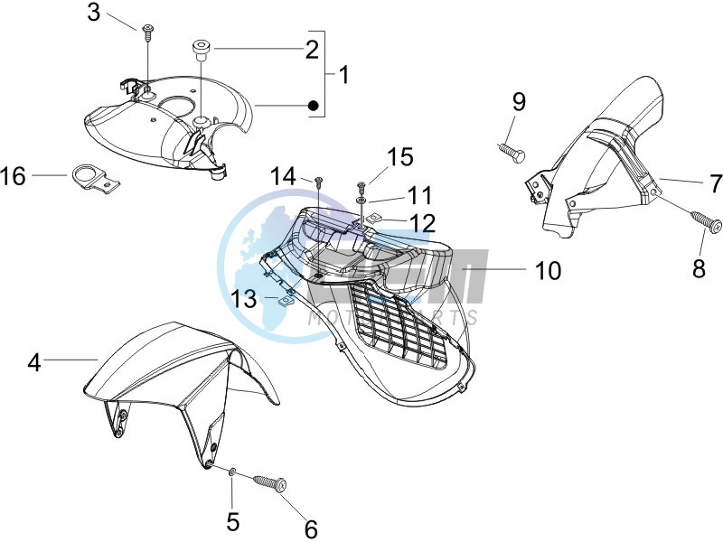 Wheel housing - Mudguard