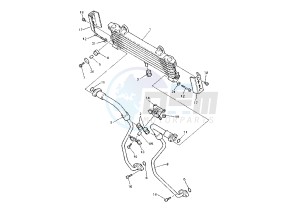 XJR 1200 drawing OIL COOLER