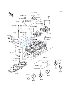 ZX 600 E [NINJA ZX-6] (E4-E6) [NINJA ZX-6] drawing CYLINDER HEAD