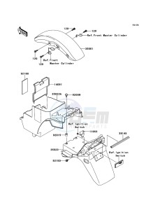 ZRX1200R ZR1200A6F FR GB XX (EU ME A(FRICA) drawing Fenders